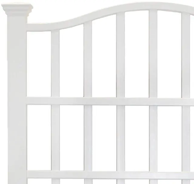 Alt view image 4 of 6 - Grande 54"W x 90"H Vinyl Trellis, white (VA68200)