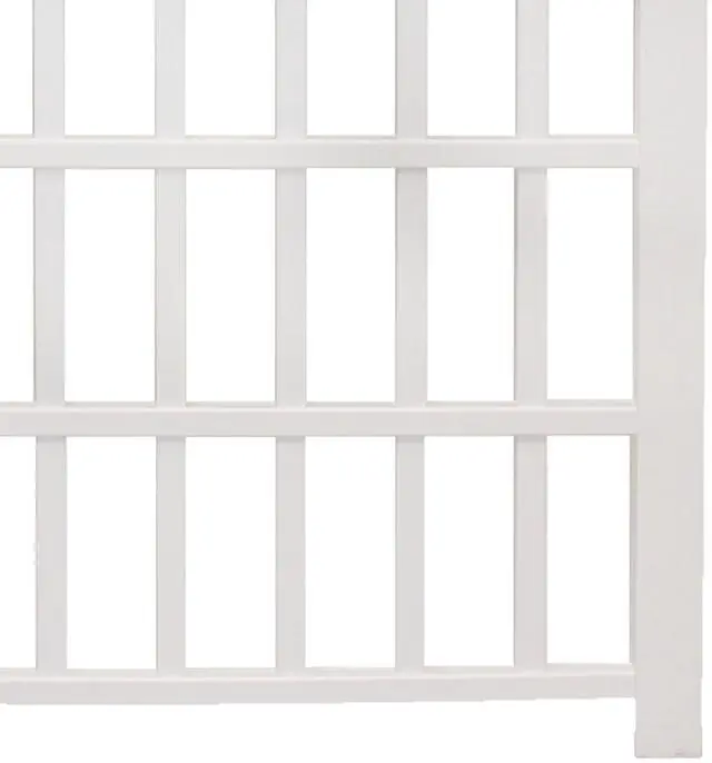 Alt view image 6 of 6 - Grande 54"W x 90"H Vinyl Trellis, white (VA68200)