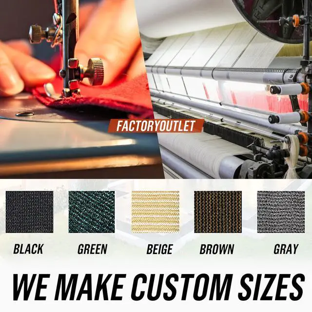 Alt view image 6 of 6 - 6' x 74' Black Fence Privacy Screen Commercial Grade Heavy Duty Black Bindings for Gardens Backyard Patio Construction Project Outdoor Events