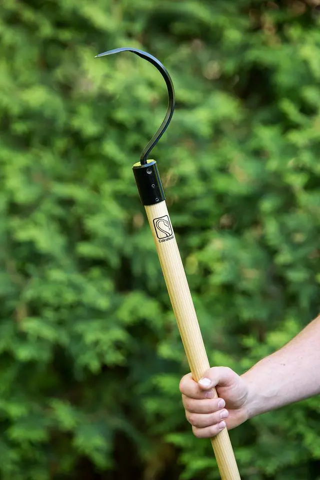 Alt view image 6 of 6 - ® Long Handle Weeder & Cultivator Garden Tool - Forged Steel Blade - Natural 48-Inch Hardwood Handle - Ergonomically Designed for Digging, Edging & Planting - Perfect for Big Gardening Jobs