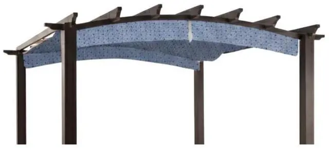Main image of Durable Replacement Canopy Top Cover Compatible with The GFM00469A Arched 9' x 9' Pergola - Classic Midnight Lattice, 350