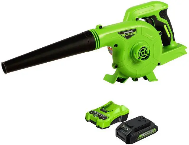 Main image of 24V (90 MPH / 180 CFM / 200+ Compatible Tools) Cordless Shop Blower, 2.0Ah Battery and Charger Included