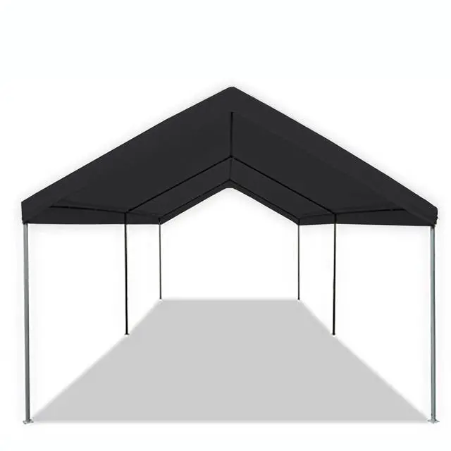 Alt view image 6 of 6 - Canopy Domain Pro 200 Straight Leg 10 by 20 Foot Outdoor Canopy Car Tent 10x20 with Durable Powder Coated Steel Frames, Black
