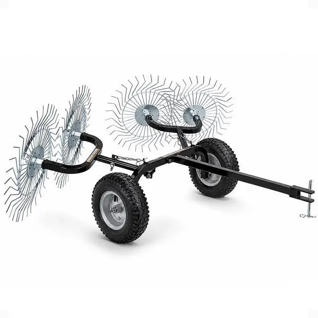 Main image of Acreage Rake, 4 Tine Steel Tow Behind Dethatcher for Lawn & Garden, 48 Inch