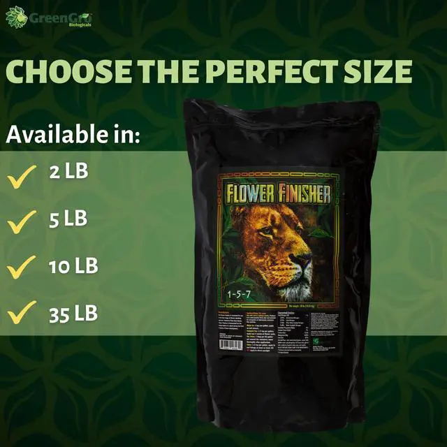 Alt view image 2 of 6 - Flower Finisher - Organic NPK Fertilizer & Big Bloom Booster for Plants in Flower/Ideal Nutrients to Maximize Yields/P-K Booster Phosphorus Fertilizer/Denser & Bigger Buds (10 lb)