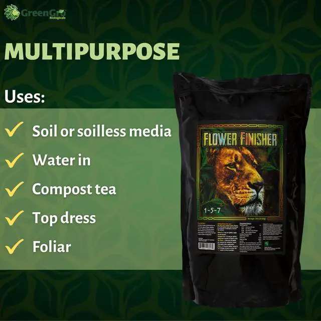 Alt view image 4 of 6 - Flower Finisher - Organic NPK Fertilizer & Big Bloom Booster for Plants in Flower/Ideal Nutrients to Maximize Yields/P-K Booster Phosphorus Fertilizer/Denser & Bigger Buds (10 lb)