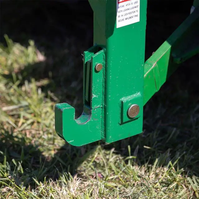 Alt view image 4 of 6 - Titan Attachments Green 3 Point Quick Hitch Adaptor to Category 1 Tractors, 3000 LB Lifting Capacity, 27.5" Between Lower Arms, 14.5" - 17.5" Level Adjustment