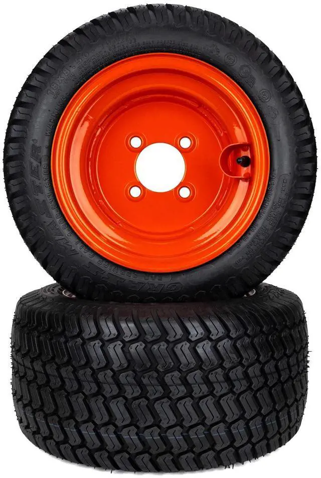 Main image of (2) Turf Tire Assemblies 18x8.50-10 Fits Kubota BX Series K2581-18100
