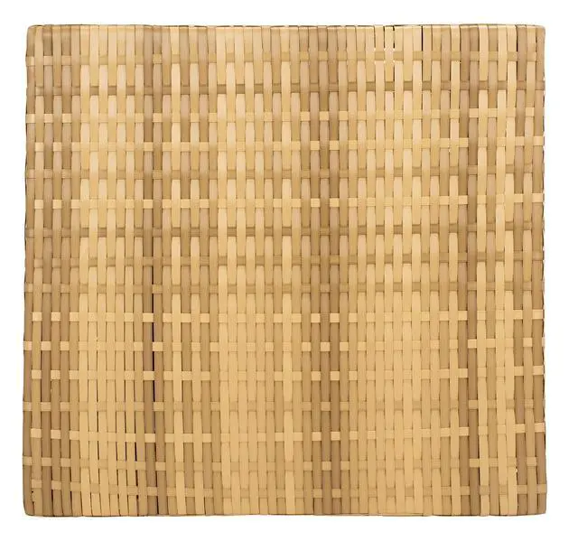 Alt view image 5 of 6 - Outdoor - Mazeli Trash Bin - Natural - Steel Frame Textured Surface - Modern Geometric Removable-Top Design - Ideal for Patio, Deck, Porch, Backyard, 17.6" W x 16.8" D x 35.1" H (PAT7512D)