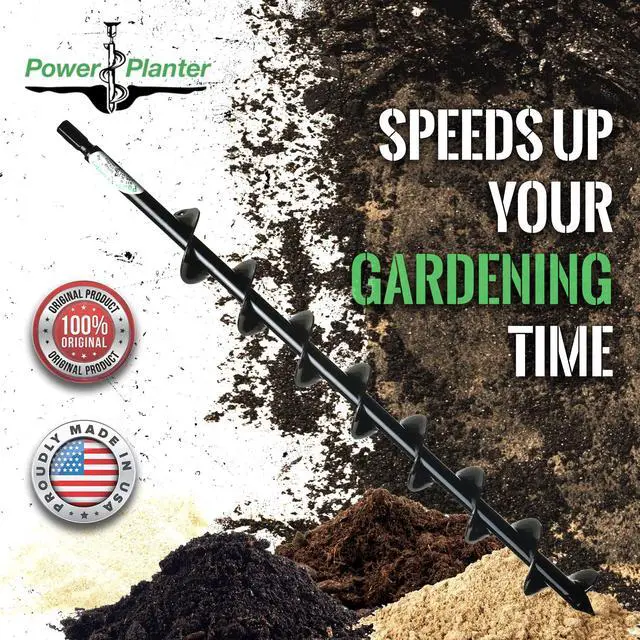 Alt view image 2 of 6 - Termite & Tree Auger 2"x24" With 1/2" Non-Slip Hex Drive - Heavy Duty Auger Bare Root Tree & Shrub Planting, Irrigation or Bait Stations Install - Works in All Soil Conditions - USA Made