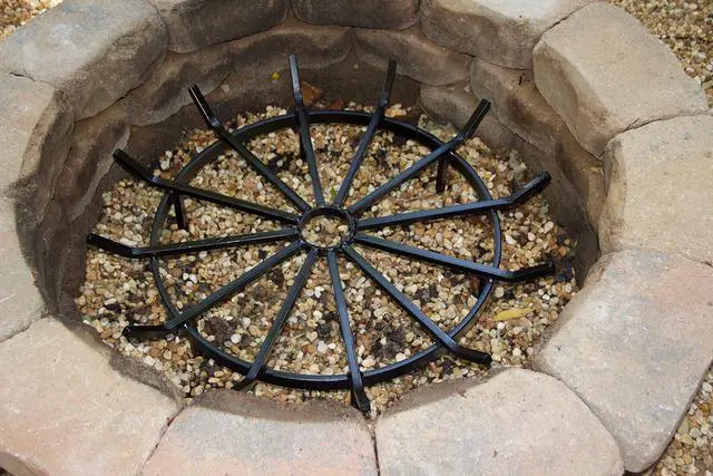 Alt view image 3 of 5 - Wagon Wheel Firewood Grate for Fire Pit - Made in the USA (20 Inch)