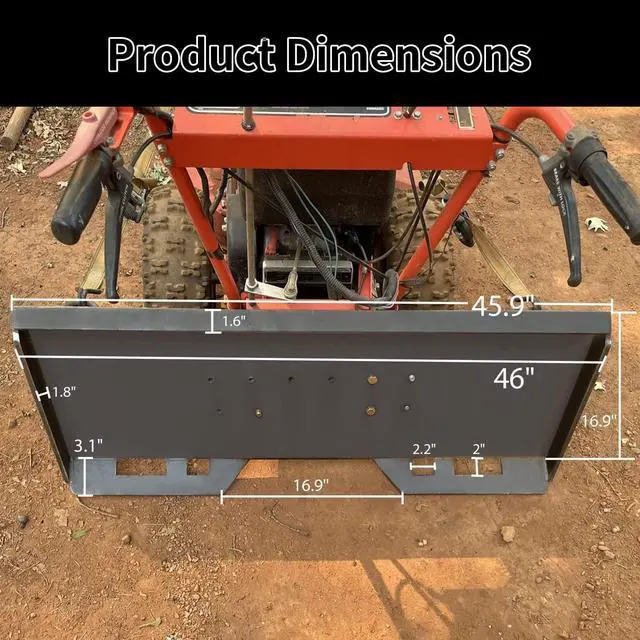 Alt view image 3 of 6 - 1/2" Skid Steer Attachment Quick Tach Mount Plate Loader Compatible with Kubota and Bobcat Skid Steers and Tractors