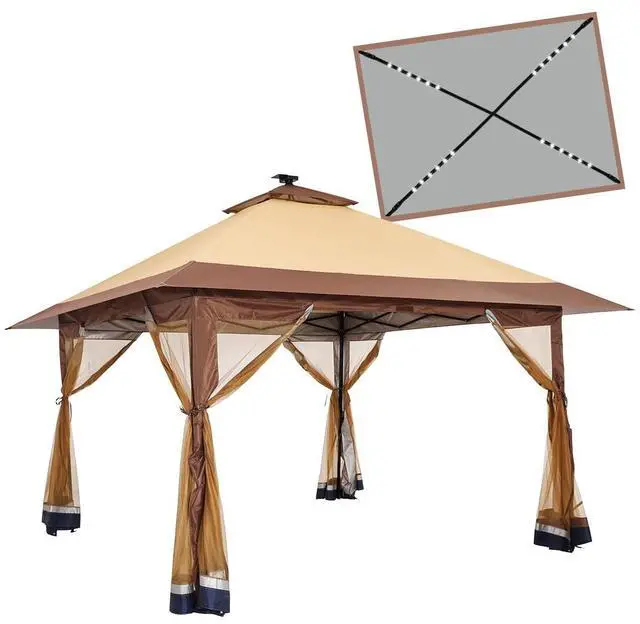 Main image of Suntime Pop Up Gazebo Polyester Canopy Tent