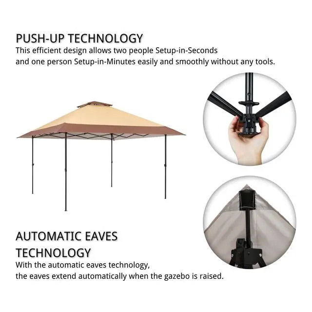 Alt view image 5 of 6 - Suntime Pop Up Gazebo Polyester Canopy Tent