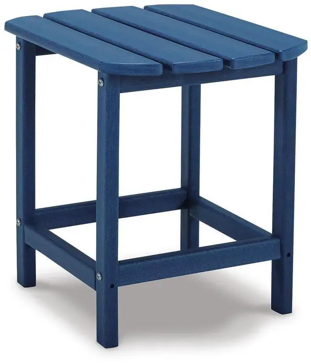 Main image of Outdoor Sundown Treasure HDPE End Table, Blue