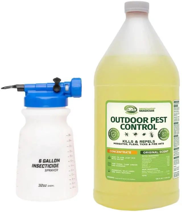 Main image of Hose End Sprayer with 1 Gallon Liquid Concentrate Outdoor Mosquito Killer, Flea Yard Spray, Fire Ant Control, Safe for People & Pets, Mosquito Repellent for Lawn, Patio & Plants