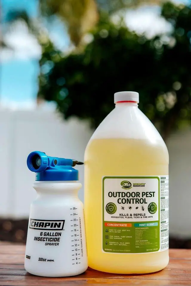 Alt view image 5 of 6 - Hose End Sprayer with 1 Gallon Liquid Concentrate Outdoor Mosquito Killer, Flea Yard Spray, Fire Ant Control, Safe for People & Pets, Mosquito Repellent for Lawn, Patio & Plants