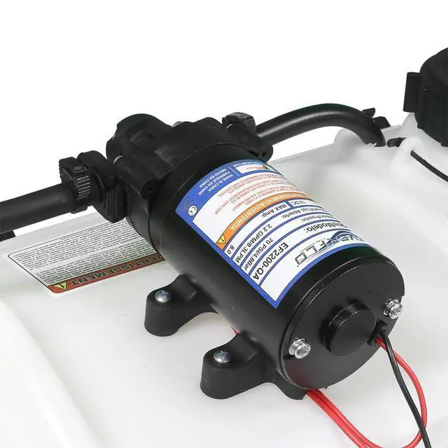 Alt view image 3 of 6 - 15-Gallon UTV & ATV Spot Sprayer - 2.2GPM, 70PSI Max for Fertilizer, Weed & Pest