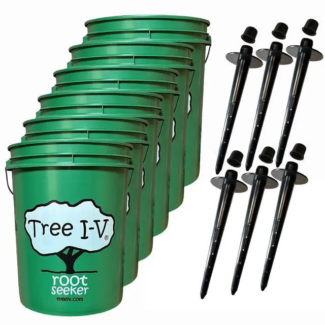 Main image of Tree I-V 6-Pack Original Base Root Feeder Watering System | Durable Self-Supported, 5-Gal Reservoir, No-Hands Filling, Water 6 Trees in 6 Minutes