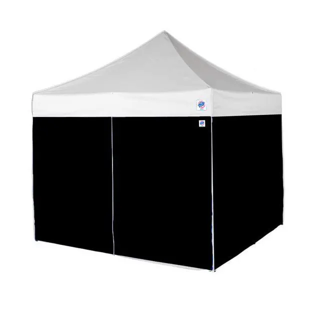 Alt view image 2 of 4 - 10' Canopy Sidewall, Set of 4, Fits 10' x 10' Straight Leg Canopy, Quick Attachment Straps, Black