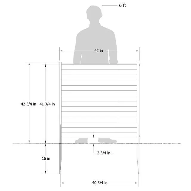 Alt view image 3 of 6 - 3.5ft H x 3.5ft W EC18001 Woodtek Vinyl Lincoln Outdoor Privacy Fence Panel Screen No-Dig Kit, Cedar Color (2-Pack)