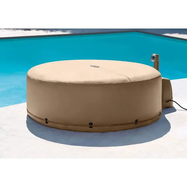Alt view image 5 of 6 - 28523E PureSpa Energy Efficient Spa Cover: Extra Insulation and Minimizes Heat Loss Protects Spa from Punctures and Weather Damage Safety Buckle Fits 4 Person PureSpa Models 78" x 28"