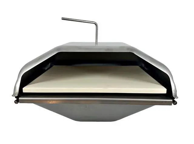 Main image of Pizza Oven Attachment for Pellet Grills Convert Traeger, Pit Boss, GMG & Camp Chef into Outdoor Pizza Oven | Heats to 800°F, Stainless Steel, Radiant + Convection Cooking