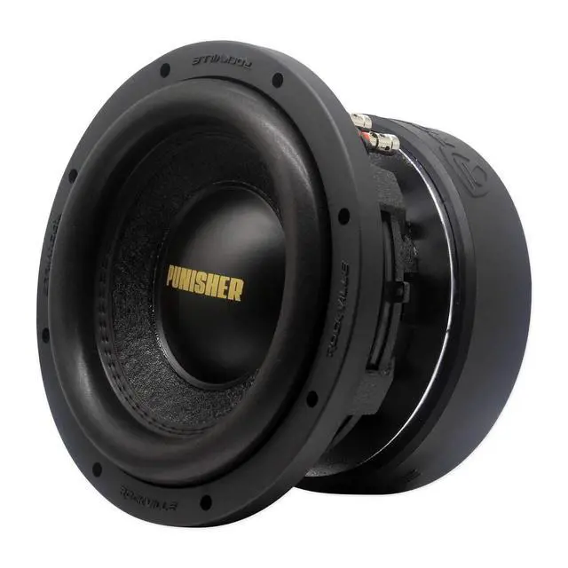 Main image of Punisher 12D1 12" Car Subwoofer, 5600W Peak/1400W RMS CEA Rated, Dual 1-Ohm, 246 Oz Magnet, Cast Aluminum Basket, Competition Subwoofer for Car Audio Systems