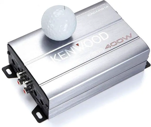 Alt view image 3 of 5 - KAC-M1814 4-Channel Compact Bridgeable Marine/Motorsports 400W Max Power Digital Amplifier