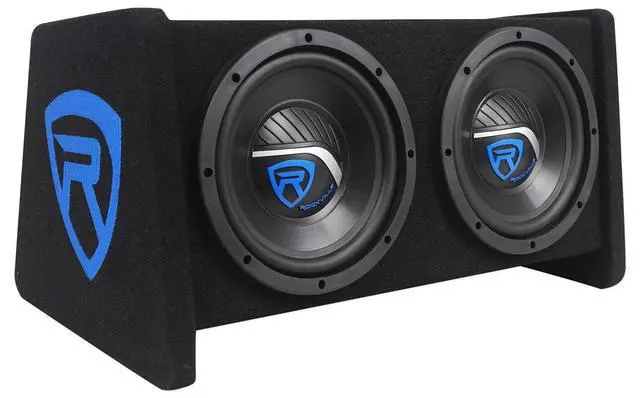 Alt view image 4 of 4 - RV8.2A Dual 8" 800W Subwoofers + 1200W Mono Amp Car Audio Kit, CEA-2006 Compliant, Ported Enclosure, Complete Wiring for Deep Bass
