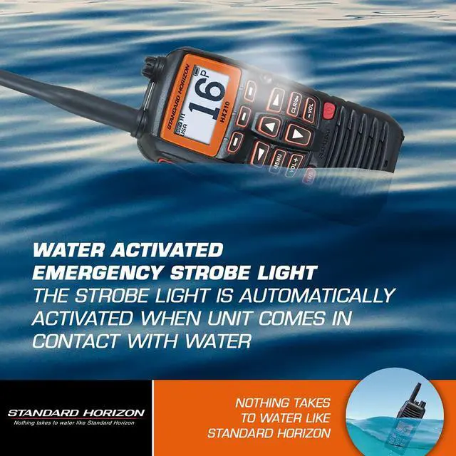 Alt view image 5 of 6 - HX210 6W Floating Handheld Marine VHF Transceiver