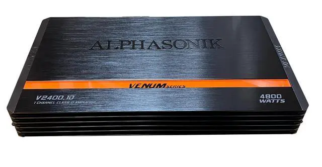 Alt view image 2 of 4 - V2400.1D Venum Series 4800 Watts Max Monoblock Car Amp with Power Plant Chip 4-Way Protection Circuitry 1-Channel Subwoofer Class-D Amplifier with Remote Bass Boost Control Knob Included