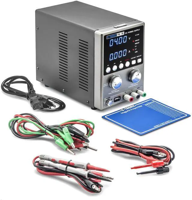 Main image of PX-70 Linear Variable Bench DC Power Supply 30V 5A Range Output On/Off, Memory Recall, Lock/Unlock Func 5 Protection Modes USB Output Precise Rotary Encoder Dial 3 Sets of Leads