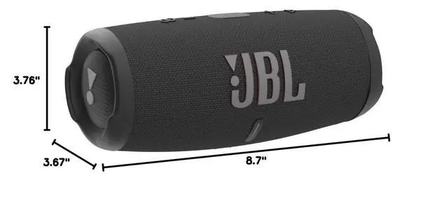 Alt view image 2 of 2 - Charge 5 - Portable Bluetooth Speaker with Exclusives Hardshell Travel Case with IP67 Waterproof and USB Charge Out (Black), Charge 5 with Case
