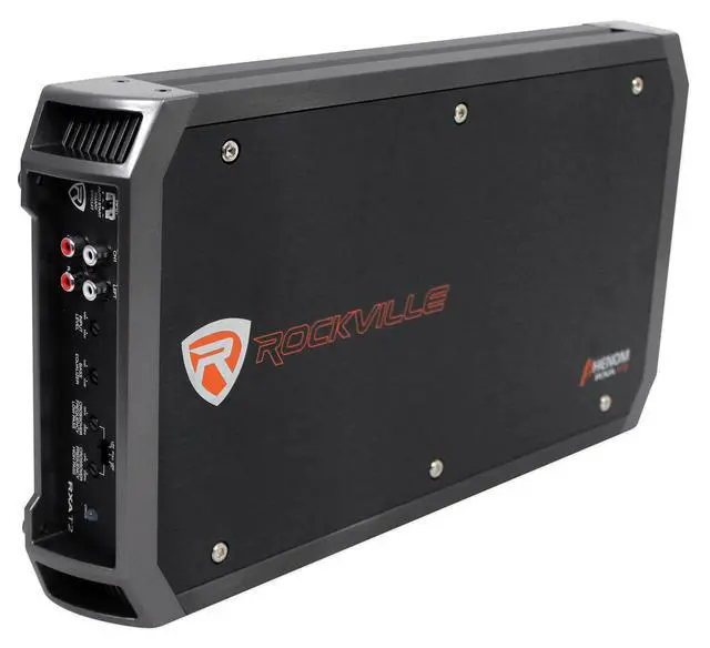 Alt view image 3 of 4 - RXA-T2 Bundle: 2400W Peak/1200W RMS 2-Channel Car Stereo Amplifier, RWK41 Complete Amp Wiring Kit with RCA Cables, for Car Audio Systems, 2 Items