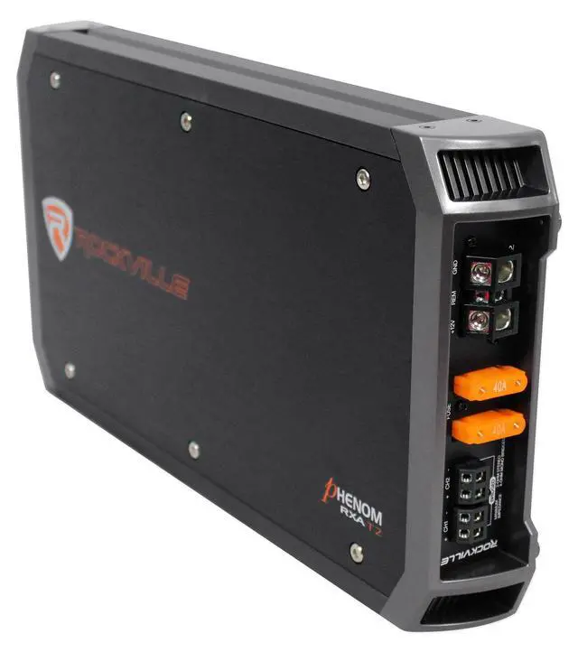 Alt view image 4 of 4 - RXA-T2 Bundle: 2400W Peak/1200W RMS 2-Channel Car Stereo Amplifier, RWK41 Complete Amp Wiring Kit with RCA Cables, for Car Audio Systems, 2 Items