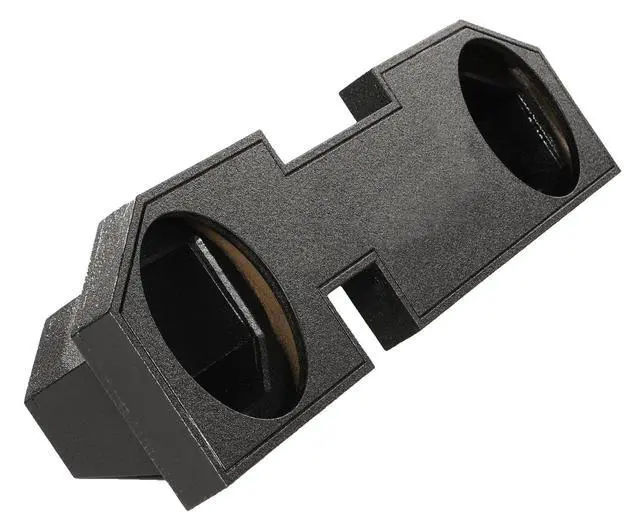 Alt view image 3 of 4 - REC9 Dual 12" Sealed Subwoofer Box 0.65 Cu Ft, Bedliner Finish, 5/8" MDF, Screw-in Platinum Terminals, for 02-17 Dodge Ram Quad Cab