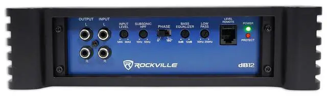Alt view image 5 of 6 - Car Audio Bundle: dB12 2000-Watt Peak/ 500-Watt RMS Mono Car Amplifier, RWK41 4-Gauge Complete Amp Installation Kit, 2-Items