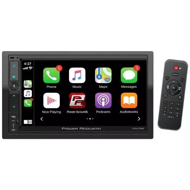 Alt view image 2 of 4 - CPAA-70MW | 7" Wireless Apple CarPlay Double Din Car Stereo | Android Auto Touchscreen Multimedia Audio Receiver with Bluetooth and Backup Camera Support