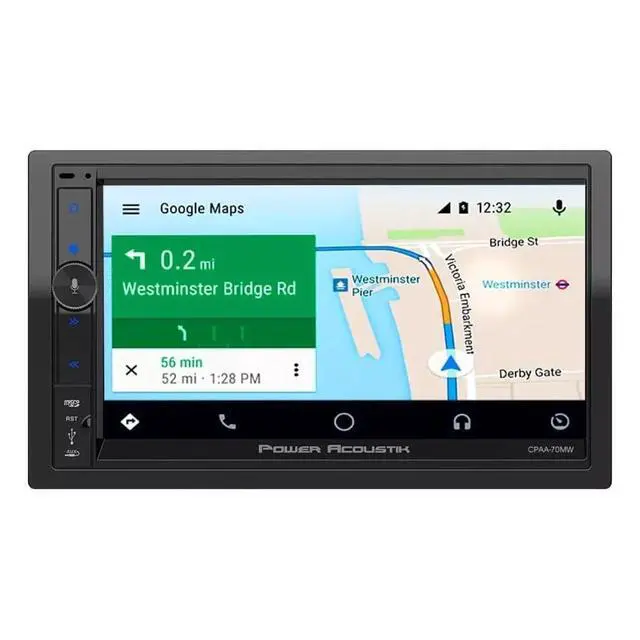 Alt view image 4 of 4 - CPAA-70MW | 7" Wireless Apple CarPlay Double Din Car Stereo | Android Auto Touchscreen Multimedia Audio Receiver with Bluetooth and Backup Camera Support