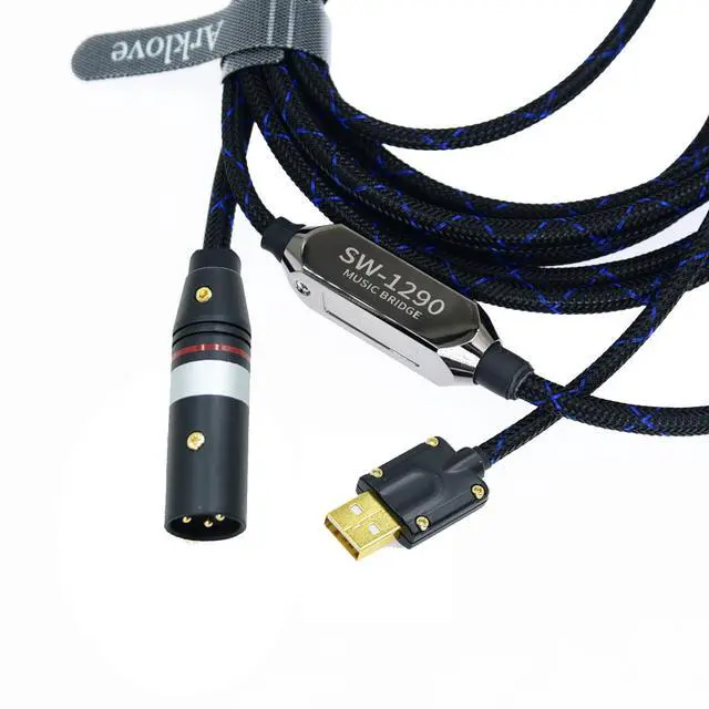 Main image of 90ft USB a to AES Cable Male Type-a to Digital 110 Ohm Interface XLR Male Adapter EBU Wire for dac amp Sound Preamp Amplifier with pc DSD64 dsd128 192K