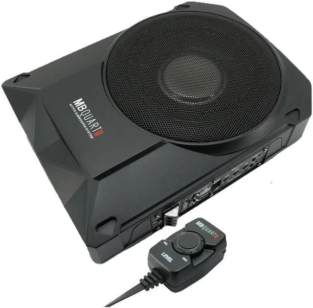 Main image of RW-108A 600W Reference Series 8" Slim Low Profile Compact Under-Seat 4-Ohm Active Powered Subwoofer Enclosure with Built in Amplifier for Car RV ATV, Black