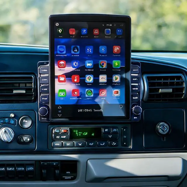 Main image of Double Din Car Stereo Radio Upgraded for Ford F250 F350 2005 2006 2007 with Wireless Carplay Android Auto, 9.7 inch Touch Screen Android 14 GPS Navi Head Unit-/FM/SWC/WiFi/Bluetooth/SWC Backup Camera