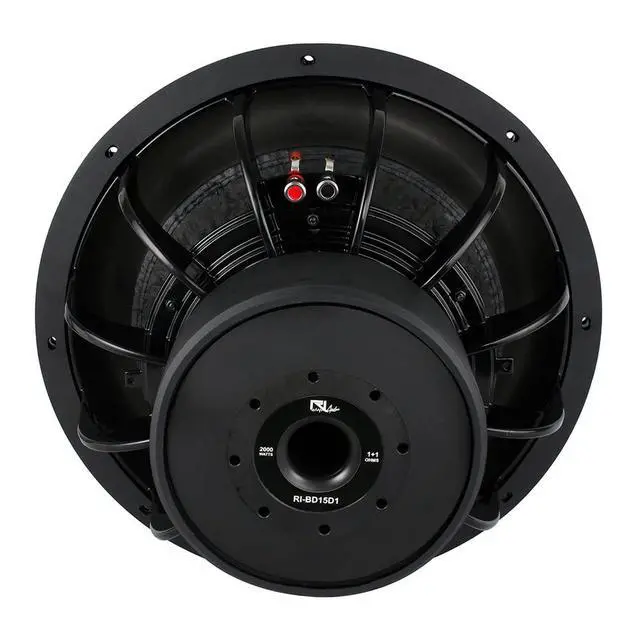 Alt view image 4 of 6 - 15" Subwoofer Dual 1 Ohm Vc 1000 Watt Rms 2000 Watt Peak RI-BD15D1 Single