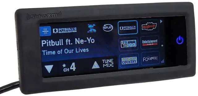 Main image of Satellite Radio UTV Sirius XM Installation Kit with Water Resistant Touch Screen Controller Works with Polaris RZR Ranger Ride Command and Other Side by Side Vehicles