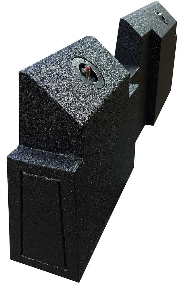 Alt view image 4 of 4 - REC134 Dual 12" Sealed Subwoofer Enclosure, Precision Fit, Durable MDF, Bed Liner Finish, for 2019-2023 Jeep Gladiator Audio Enthusiasts