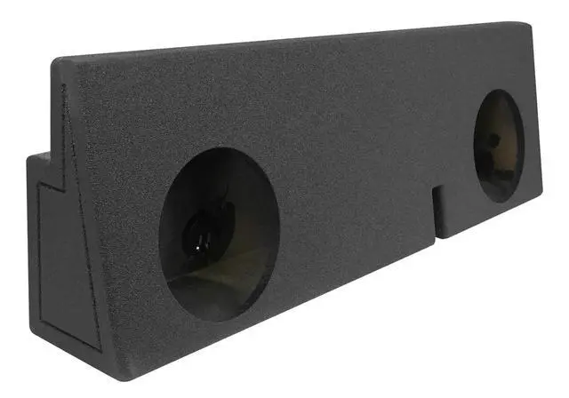 Alt view image 2 of 4 - REC101 Dual 10" Sealed Sub Box Enclosure, Fits 2005-2017 Toyota Tacoma Double Cab, Premium Charcoal Carpet, MDF Construction