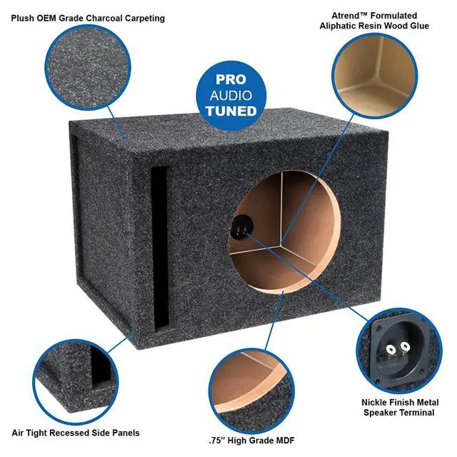 Alt view image 3 of 4 - 10W7SV JL Audio Single 10 Vented Subwoofer/Speaker Enclosure Compatible with W7 Series Subwoofers. Made in USA