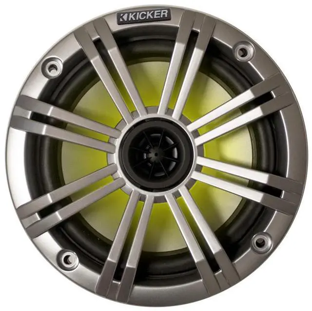 Alt view image 2 of 6 - 6.5" Silver LED Marine Speakers (Qty 6) 3 Pairs of OEM Replacement Speakers
