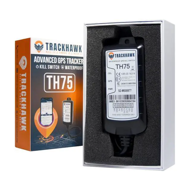 Alt view image 2 of 4 - TH75 Waterproof GPS Tracker - Real-Time Tracking for Vehicles, Boats, Motorcycles, ATVs & Equipment, Live Location Updates, Theft Protection, Driver Behavior Monitoring, Subscription Needed